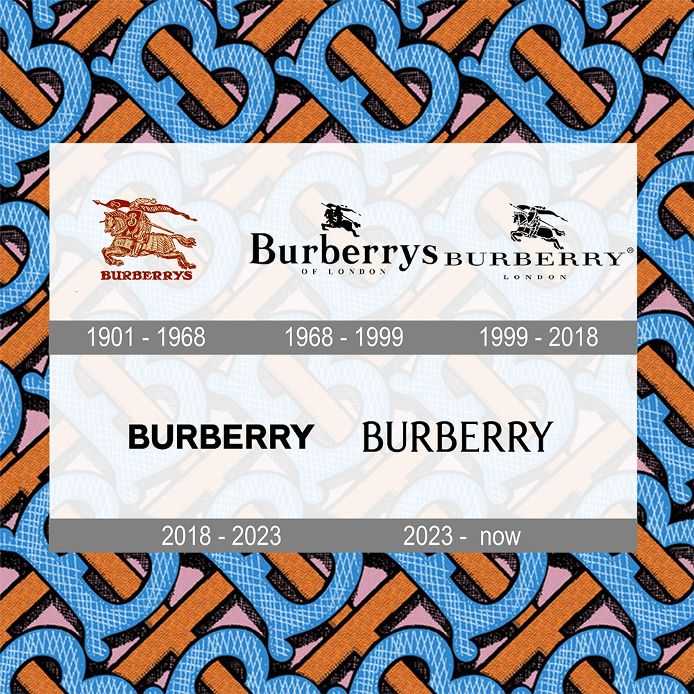 Burberry shop logo 80s