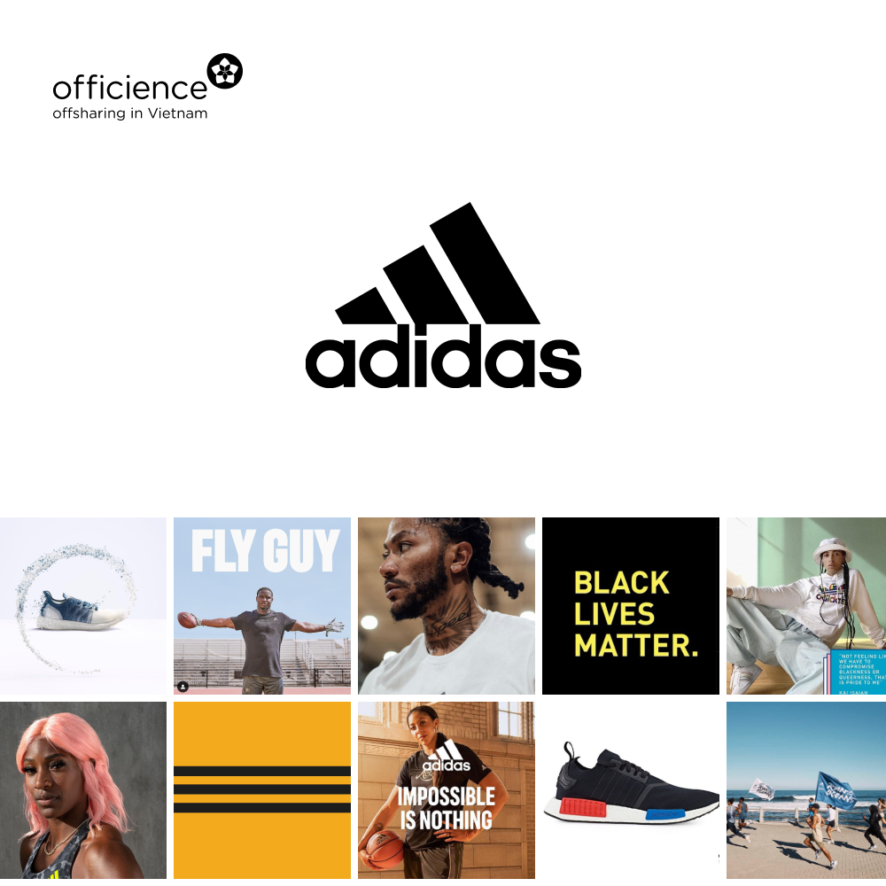 Adidas Instagram - Social media branding design example