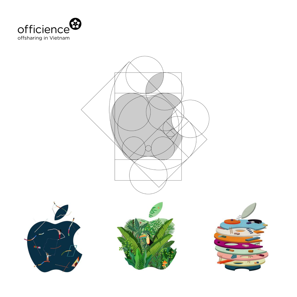 Business logo design - what makes a great logo? Easily creative with Apple logo shape