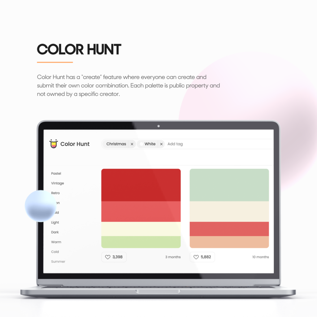 Color palette generator - Color Hunt